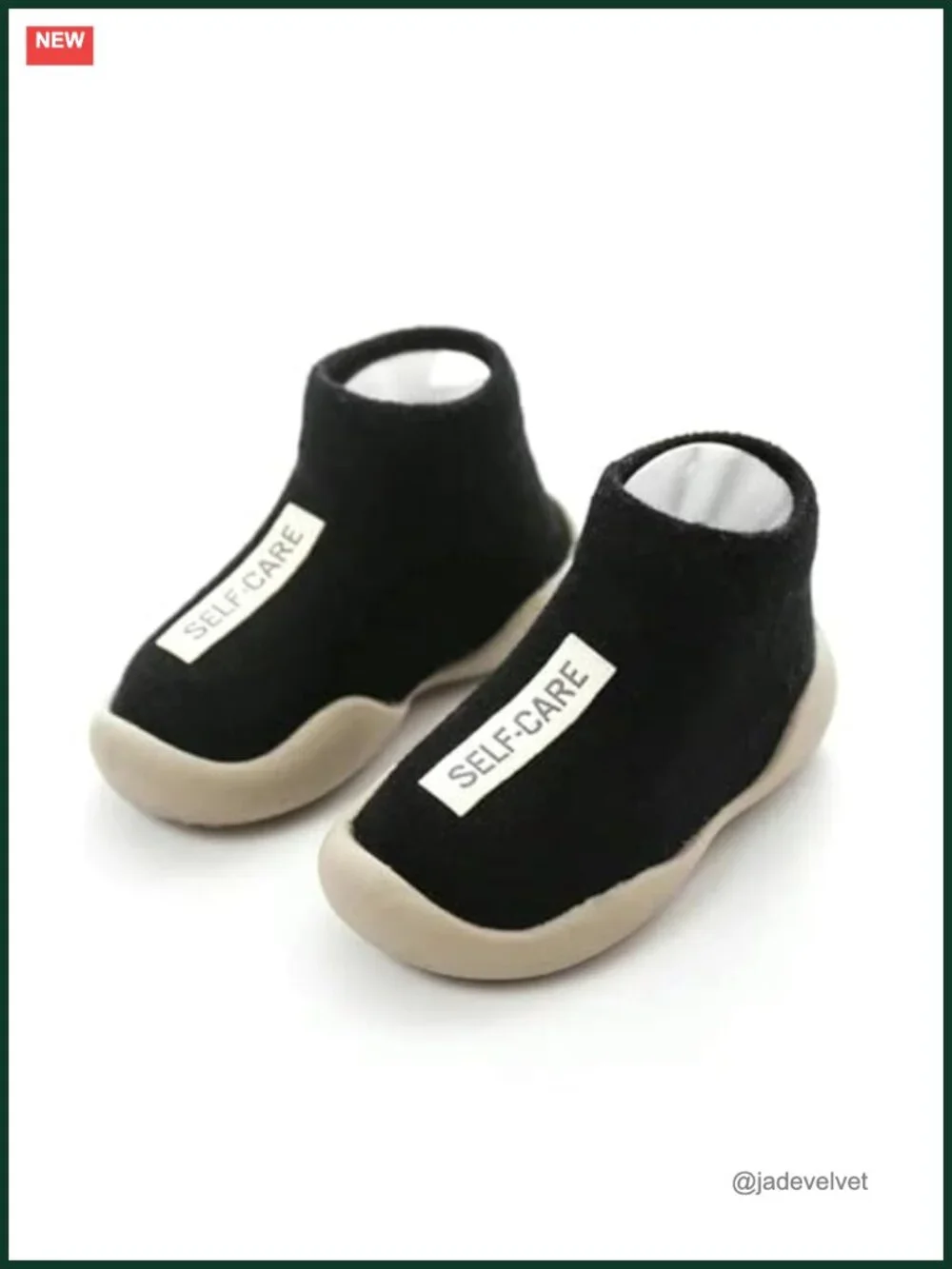 Non Slip Baby Sock Shoes Infant Toddler Walking Shoes Soft Rubber Sole Cotton